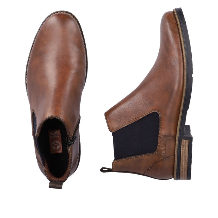 Rieker Stivali Chelsea Uomo – Colore Grigio – Modello Classico In Pelle - 5